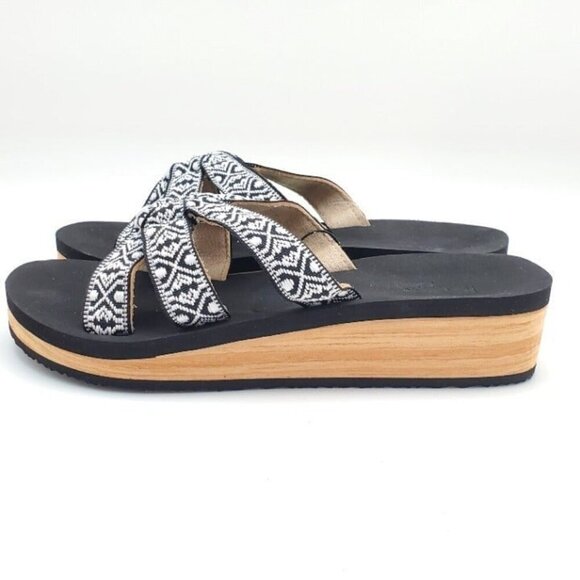 Light Weight Slide Sandals with Wedge Heal Womens Size 9 - Picture 4 of 5